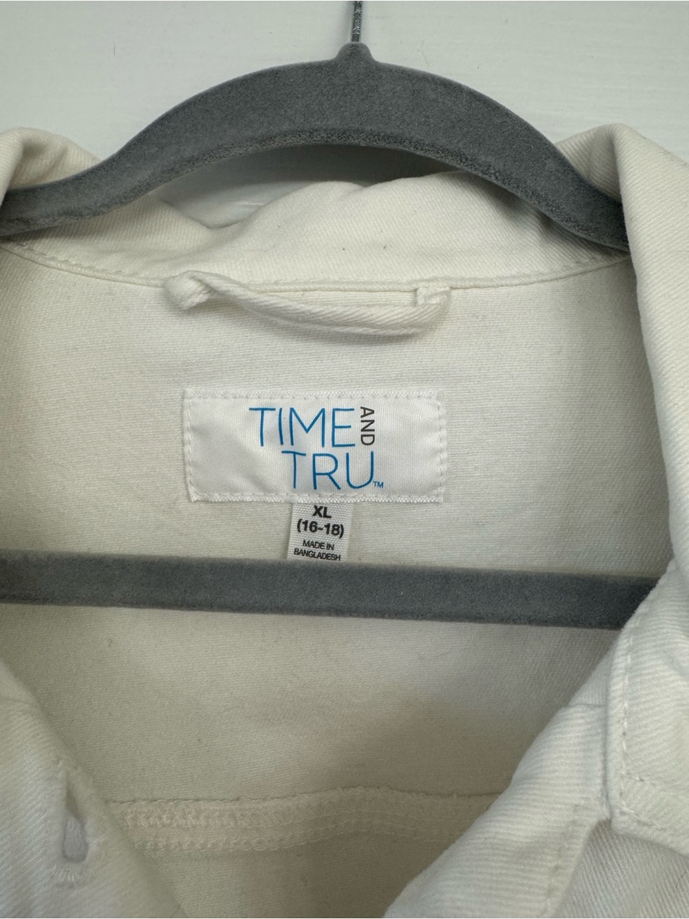 White Denim Jacket XL - Picture 3 of 3